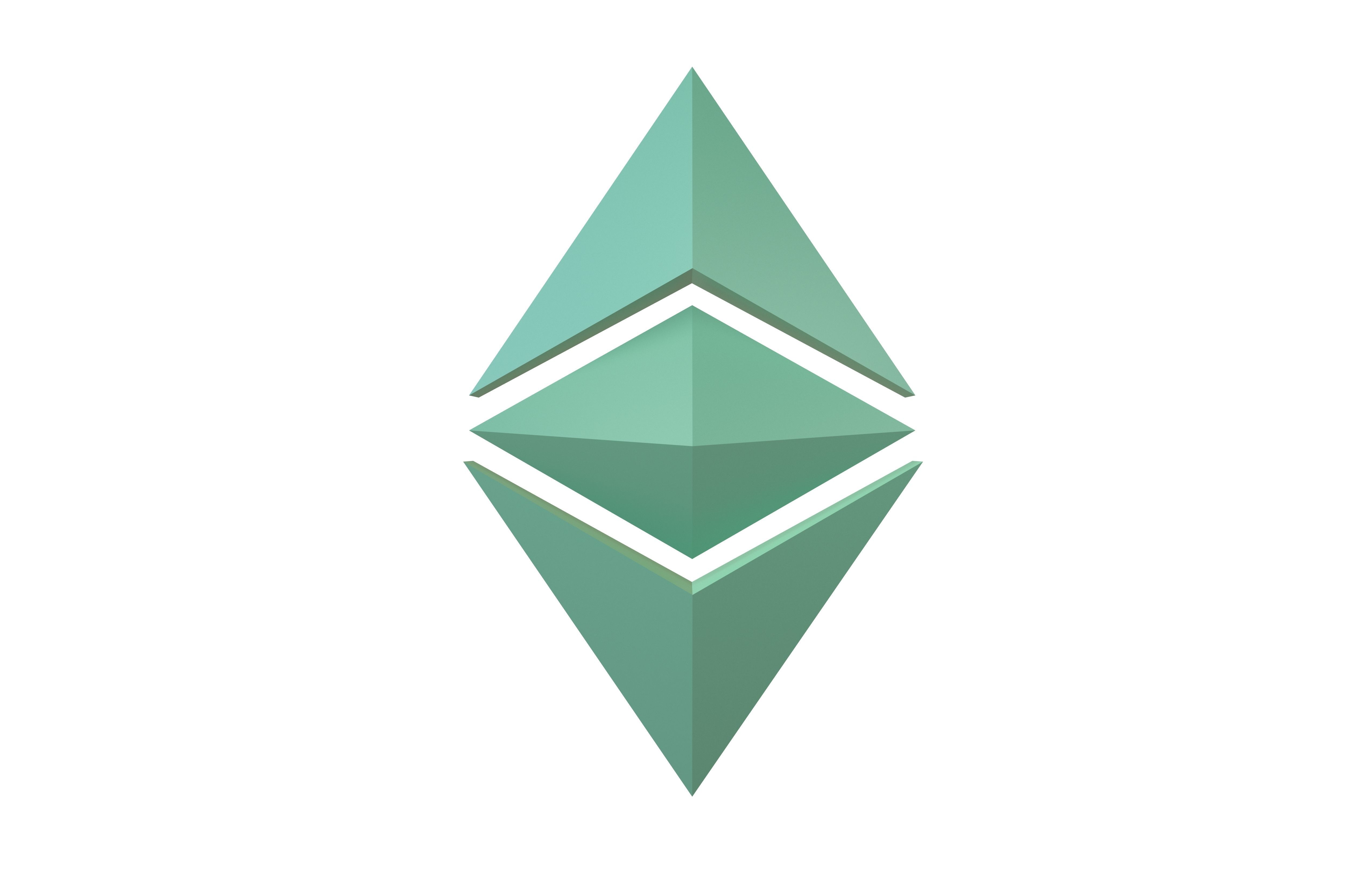 Ethereum Classic v1 004 Low-poly 3D model_1