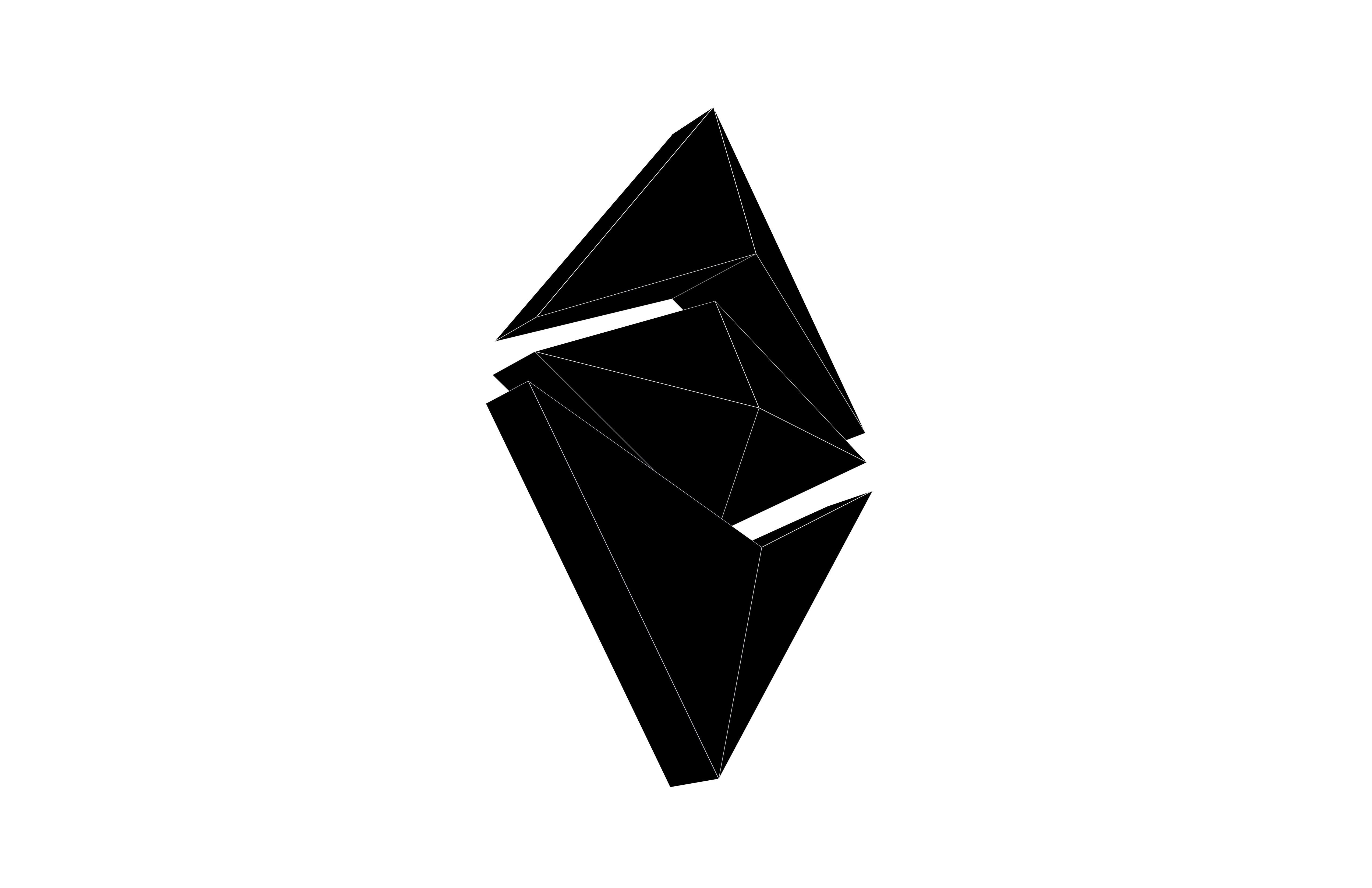 Ethereum Classic v1 005 Low-poly 3D model_7