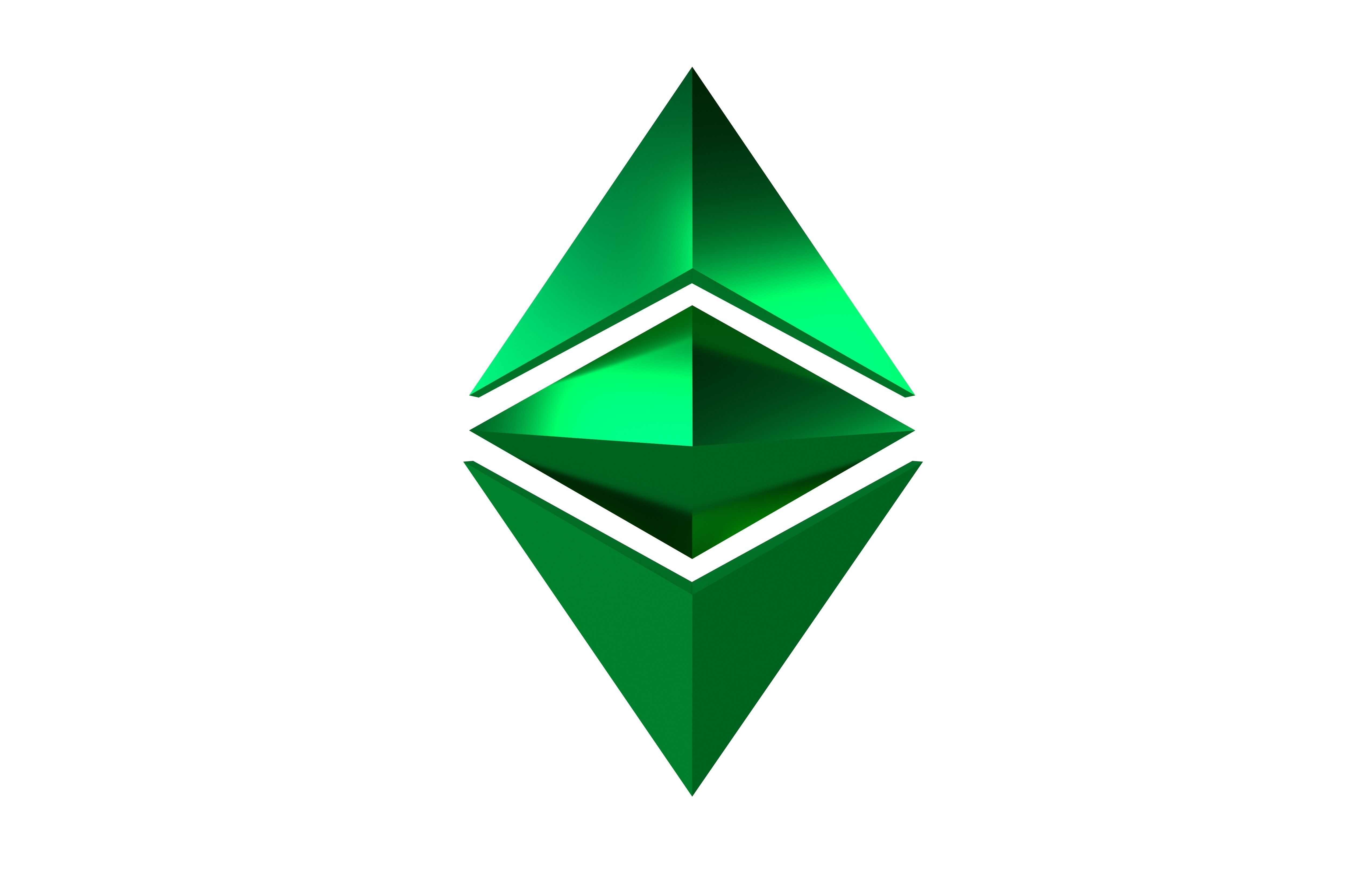 Ethereum Classic v1 005 Low-poly 3D model_1