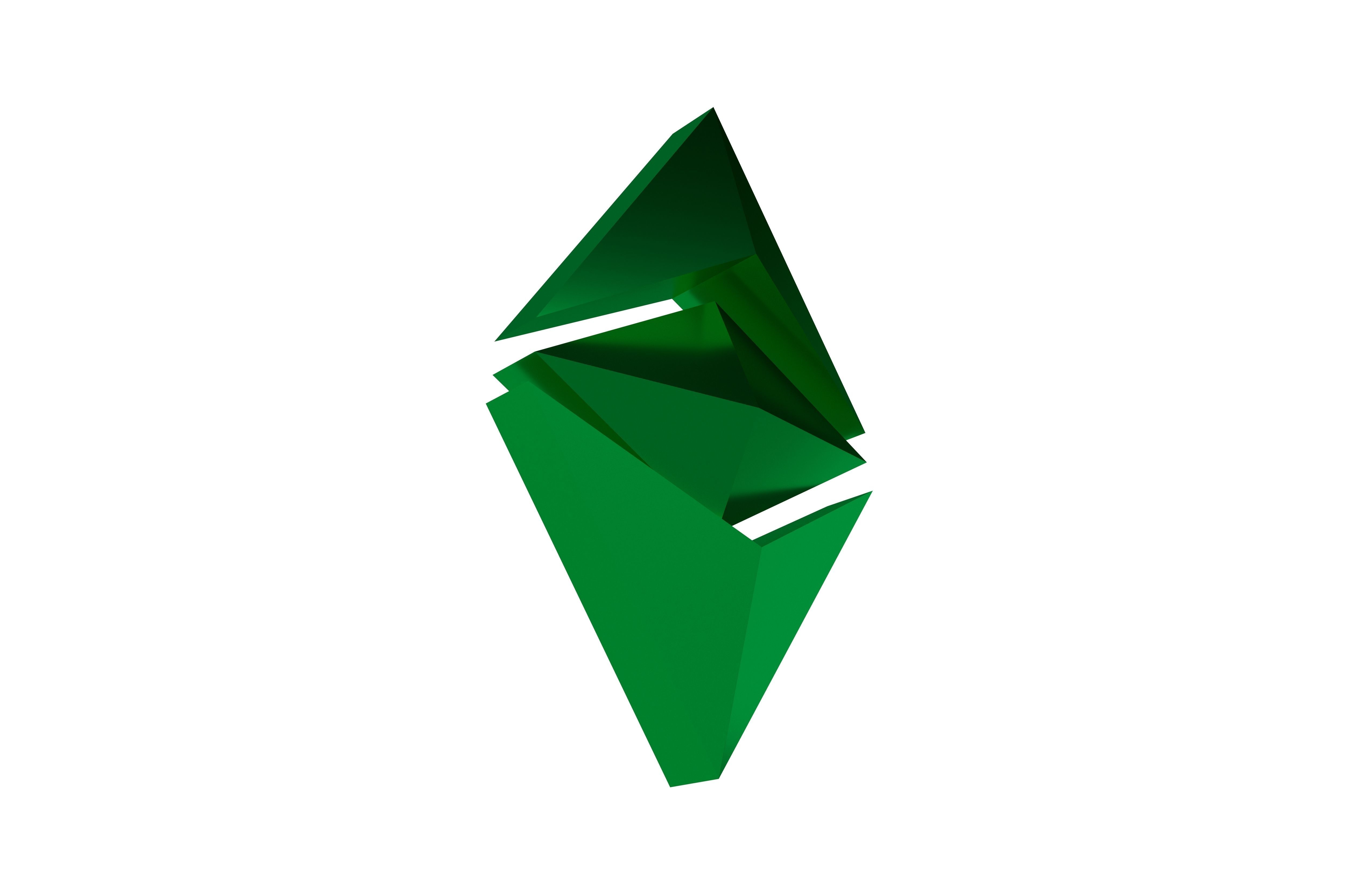 Ethereum Classic v1 005 Low-poly 3D model_3