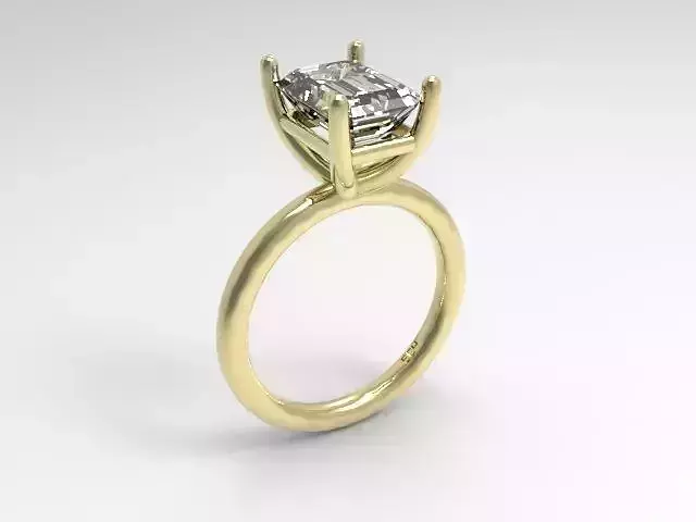 woman solitaire diamond ring 7 parts R00131