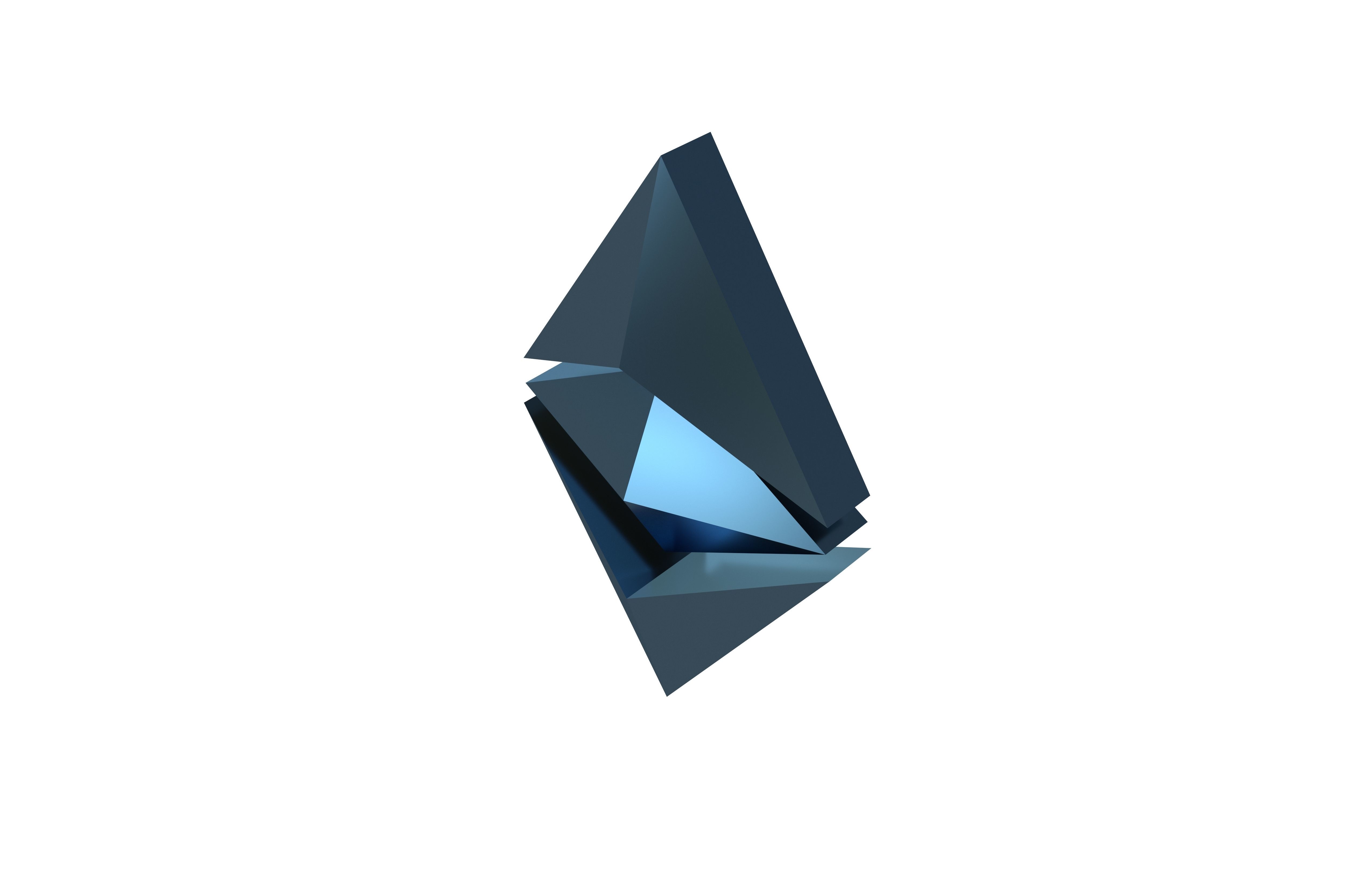 Ethereum Classic v1 006 Low-poly 3D model_2