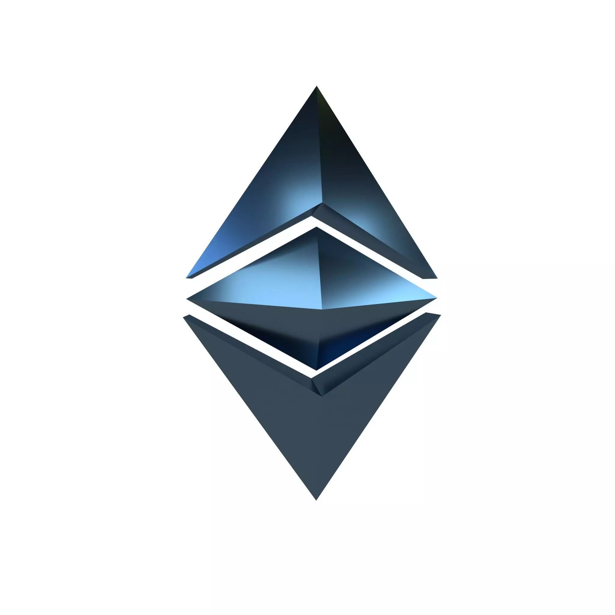 Ethereum Classic v1 006 Low-poly 3D model_0