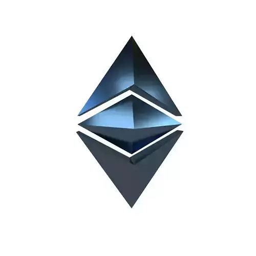 Ethereum Classic v1 006 Low-poly 3D model