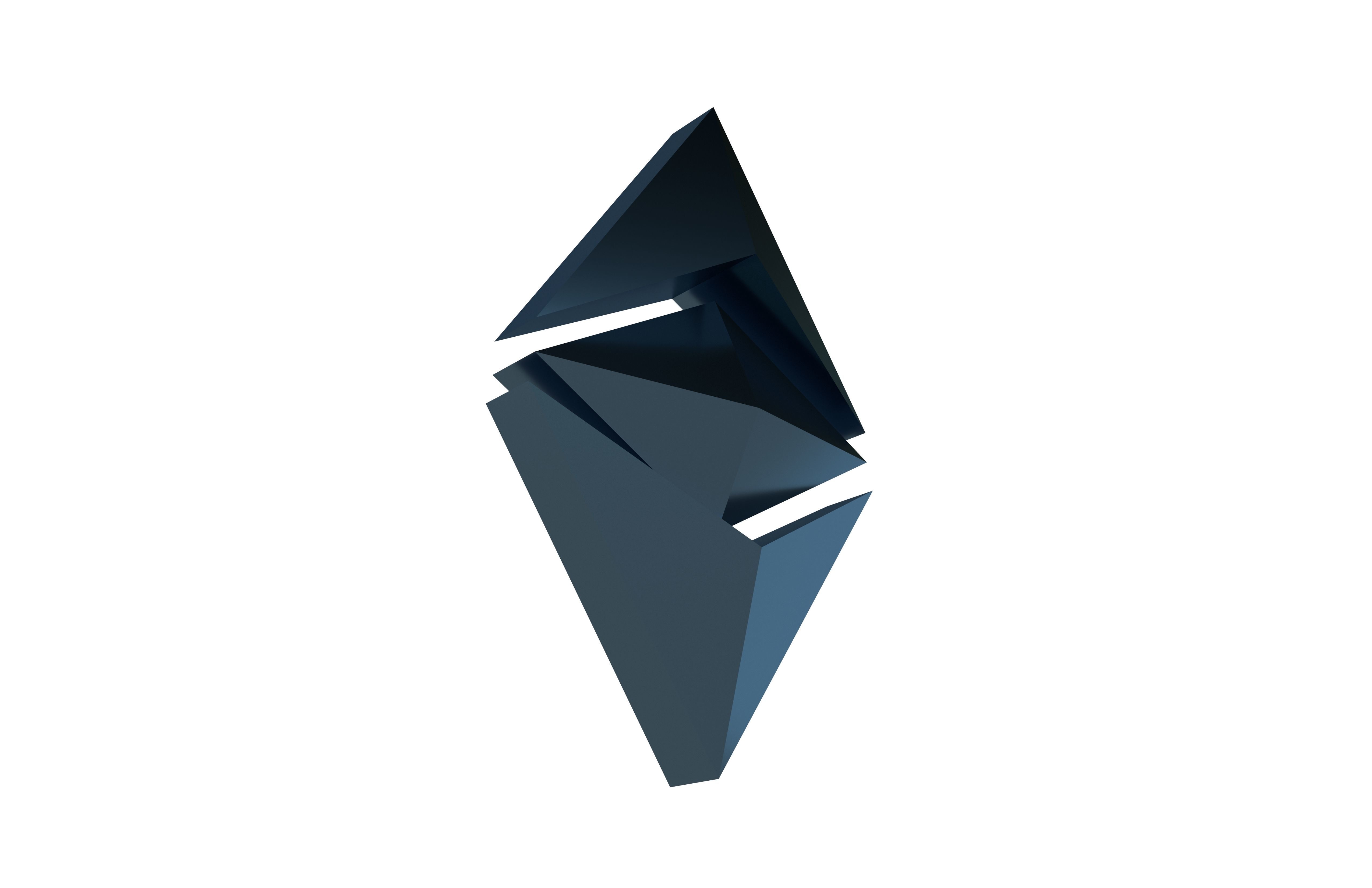 Ethereum Classic v1 006 Low-poly 3D model_3