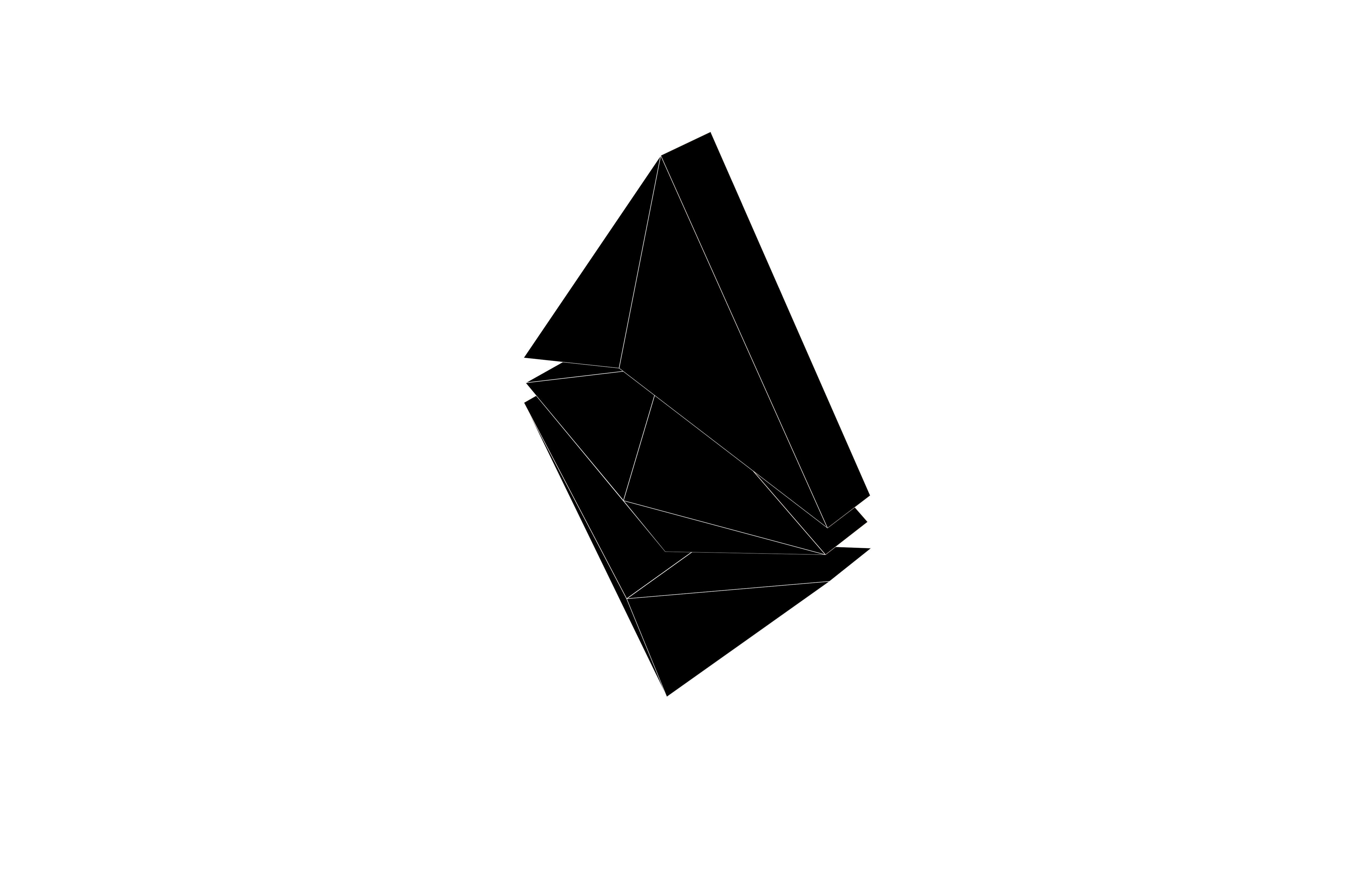 Ethereum Classic v1 008 Low-poly 3D model_6