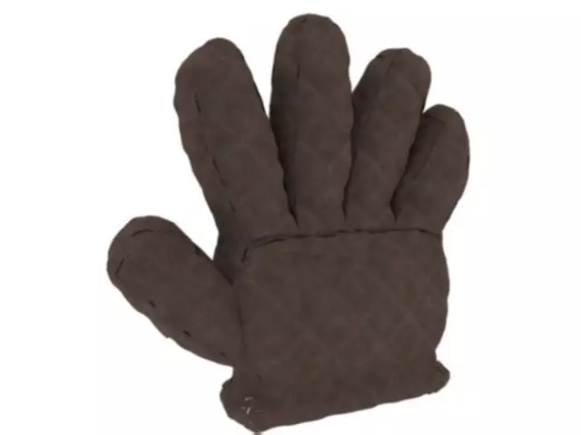 Gloves quilted glove Free 3D model