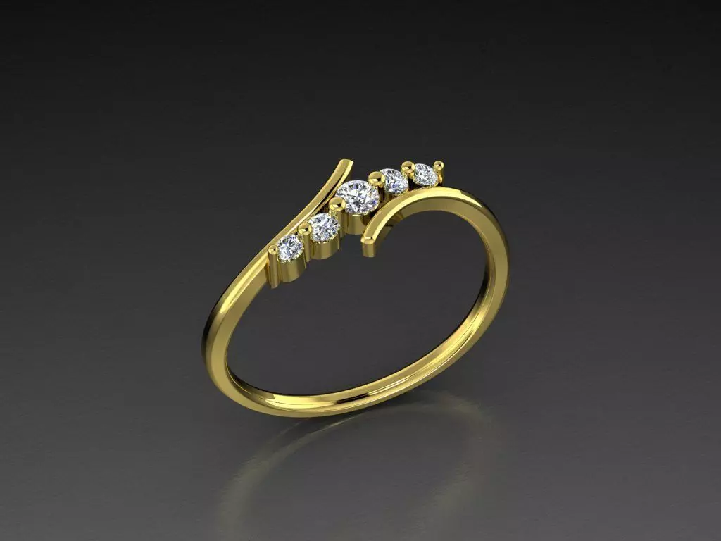 Diamond Jewelry Ring  3D print model_0