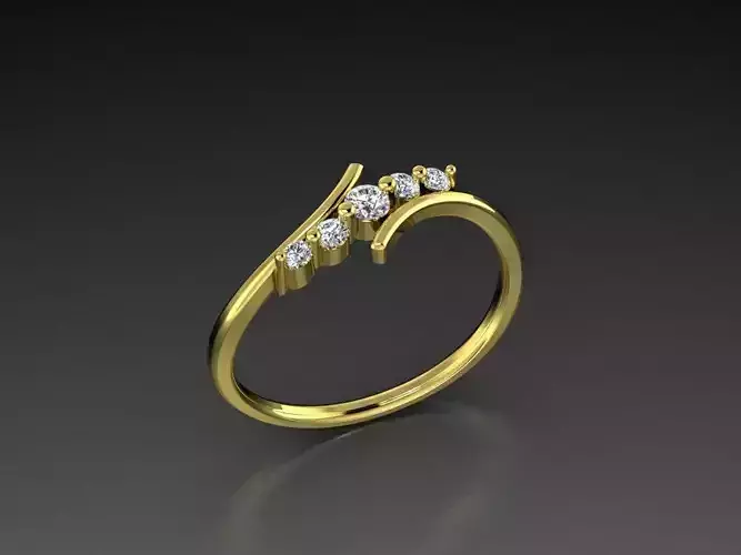 Diamond Jewelry Ring  3D print model