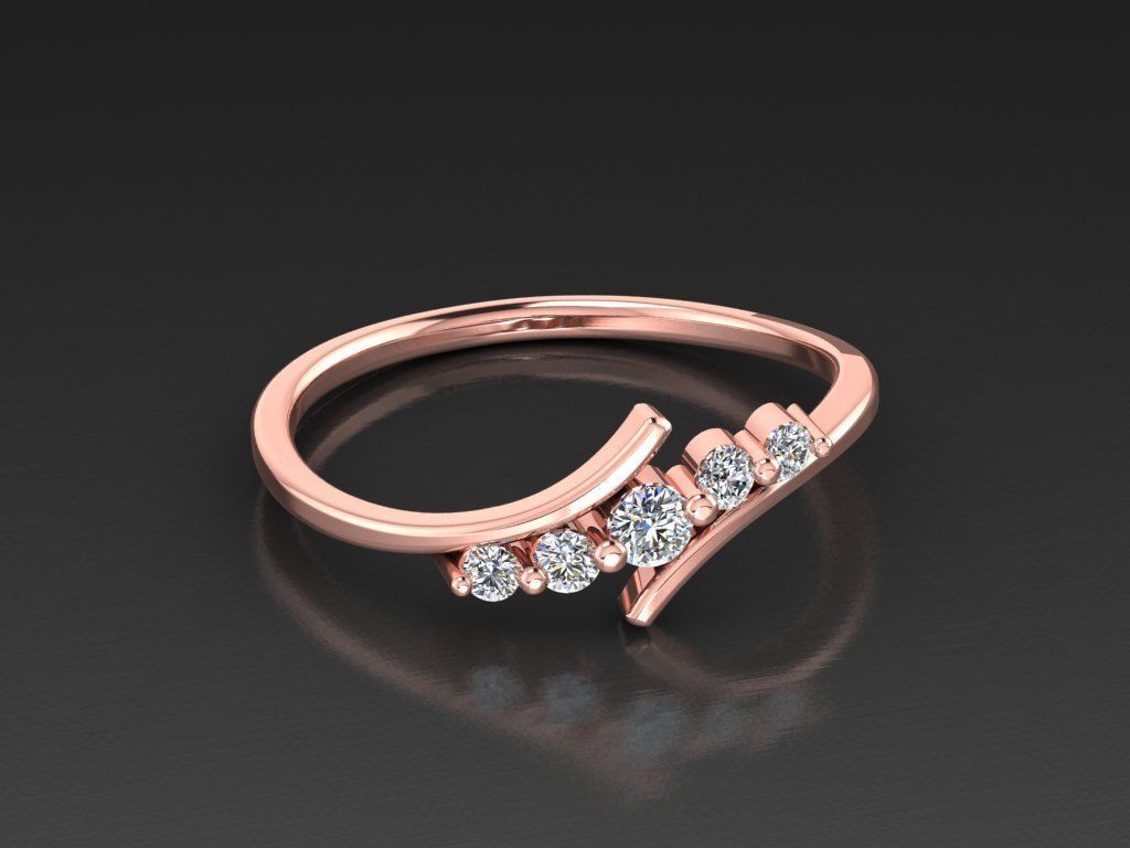 Diamond Jewelry Ring  3D print model_1