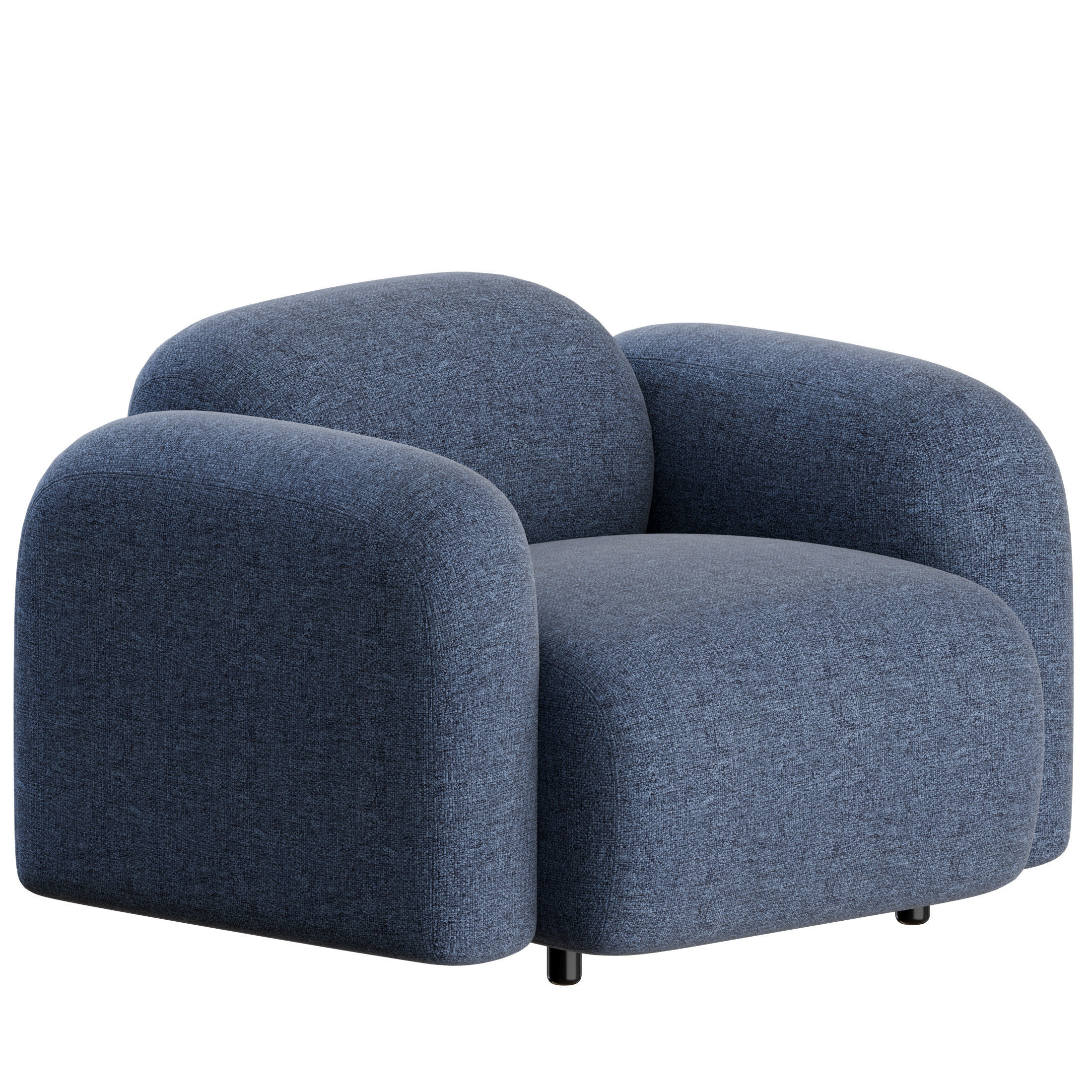 Swell Armchair by Normann Copenhagen 3D model_4