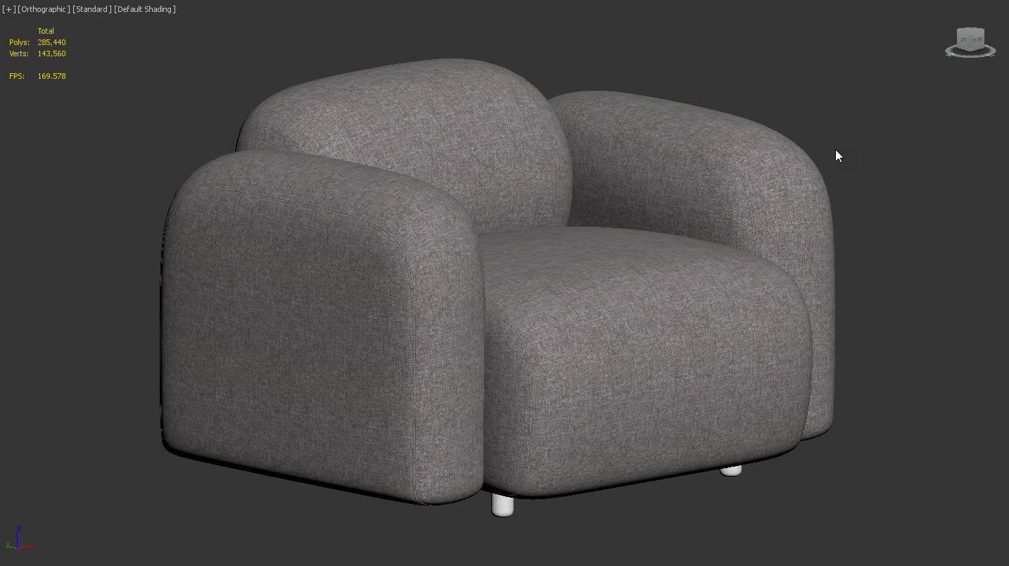 Swell Armchair by Normann Copenhagen 3D model_11