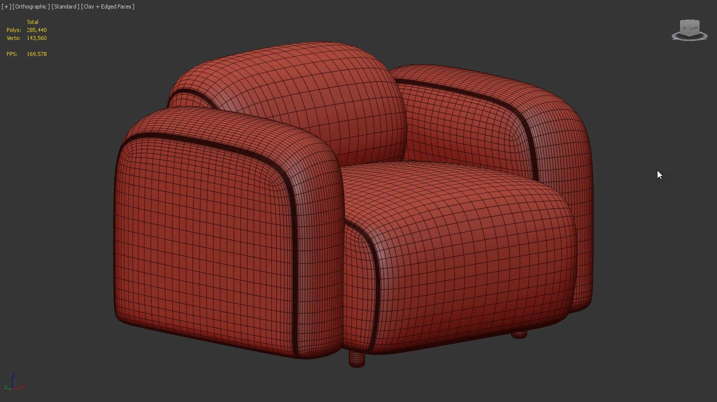Swell Armchair by Normann Copenhagen 3D model_12