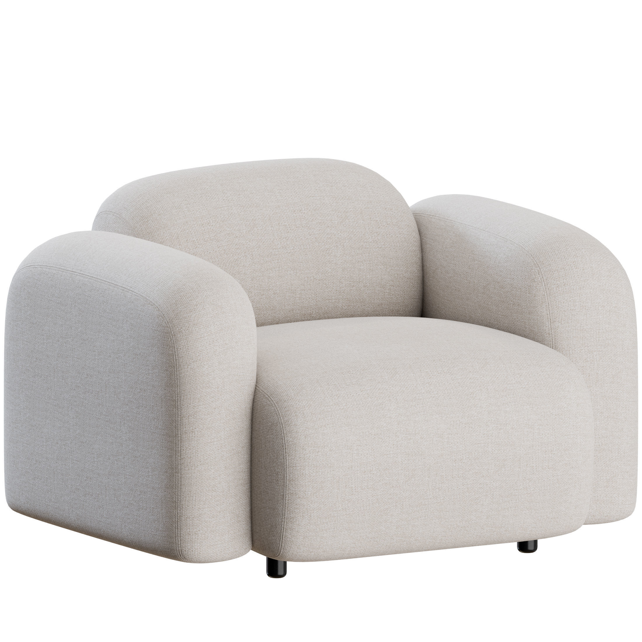 Swell Armchair by Normann Copenhagen 3D model_1