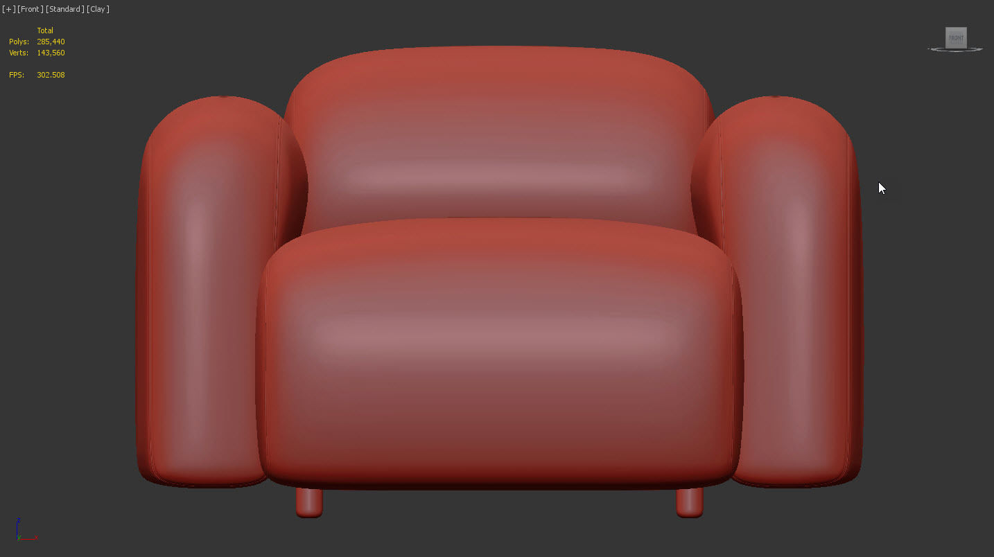 Swell Armchair by Normann Copenhagen 3D model_14