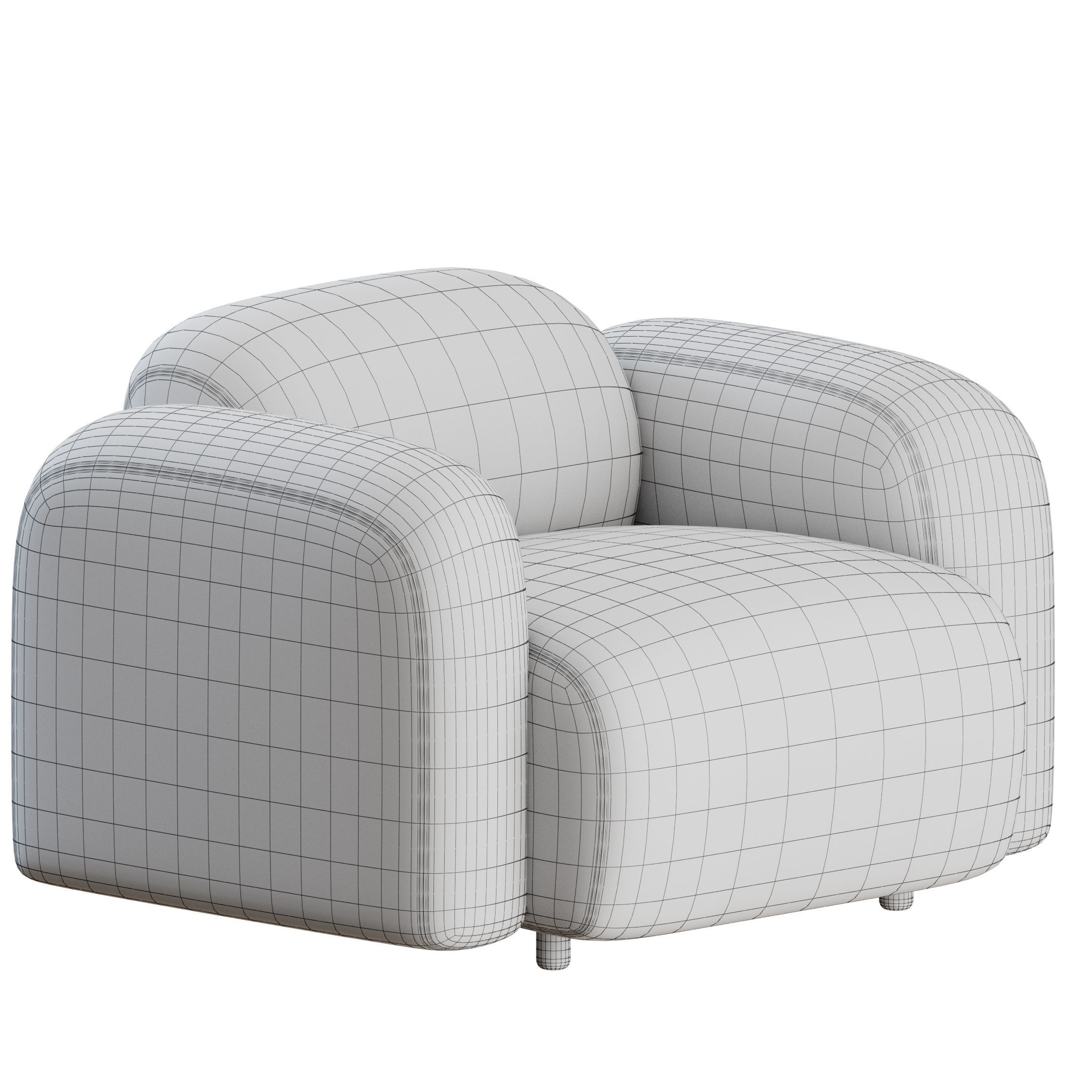 Swell Armchair by Normann Copenhagen 3D model_6