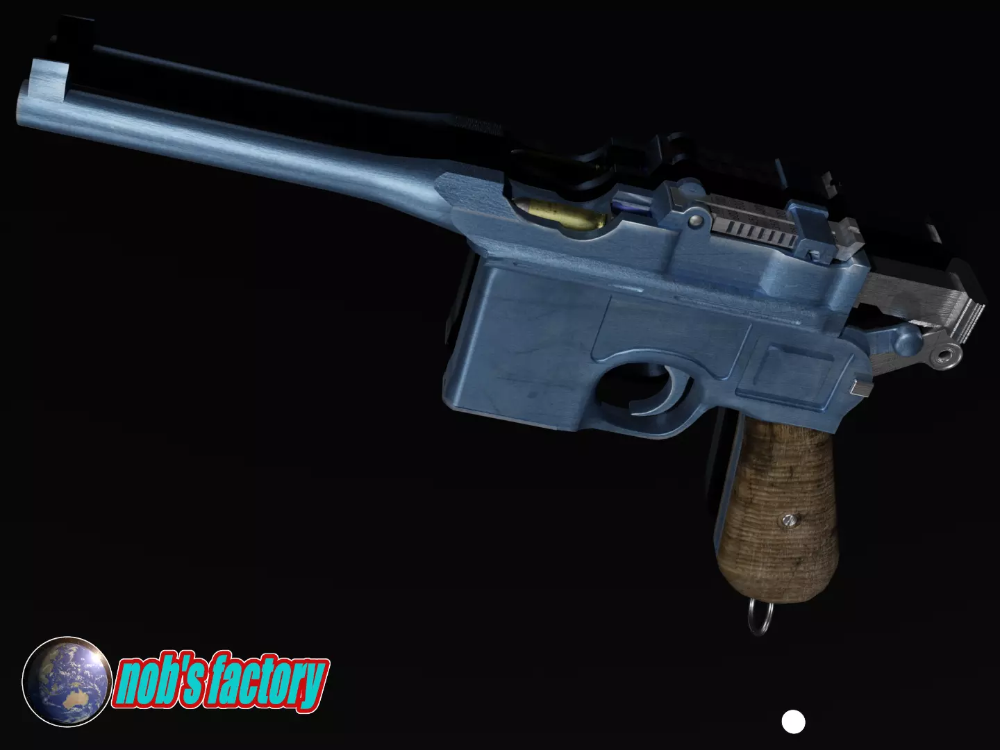 MAUSER C96 BROOMHANDLE PISTOL 3D model_0