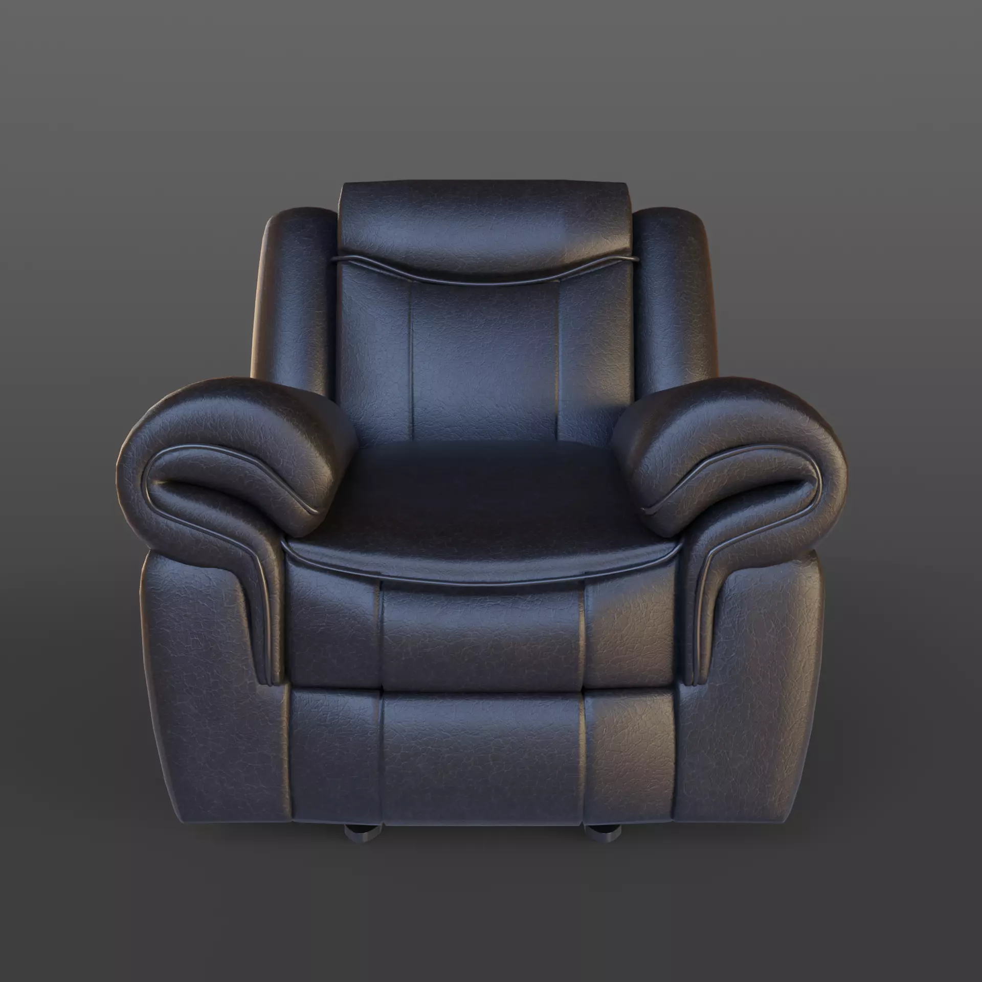 Sofa Chair PC Game Ready Asset Low-poly 3D model_0