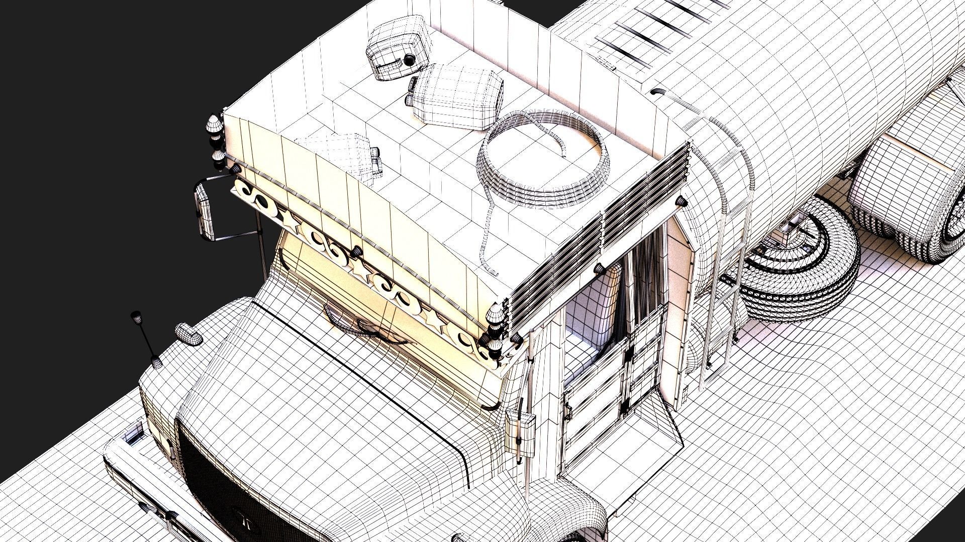 TATA SE 1613 Water Tanker 3D model_15