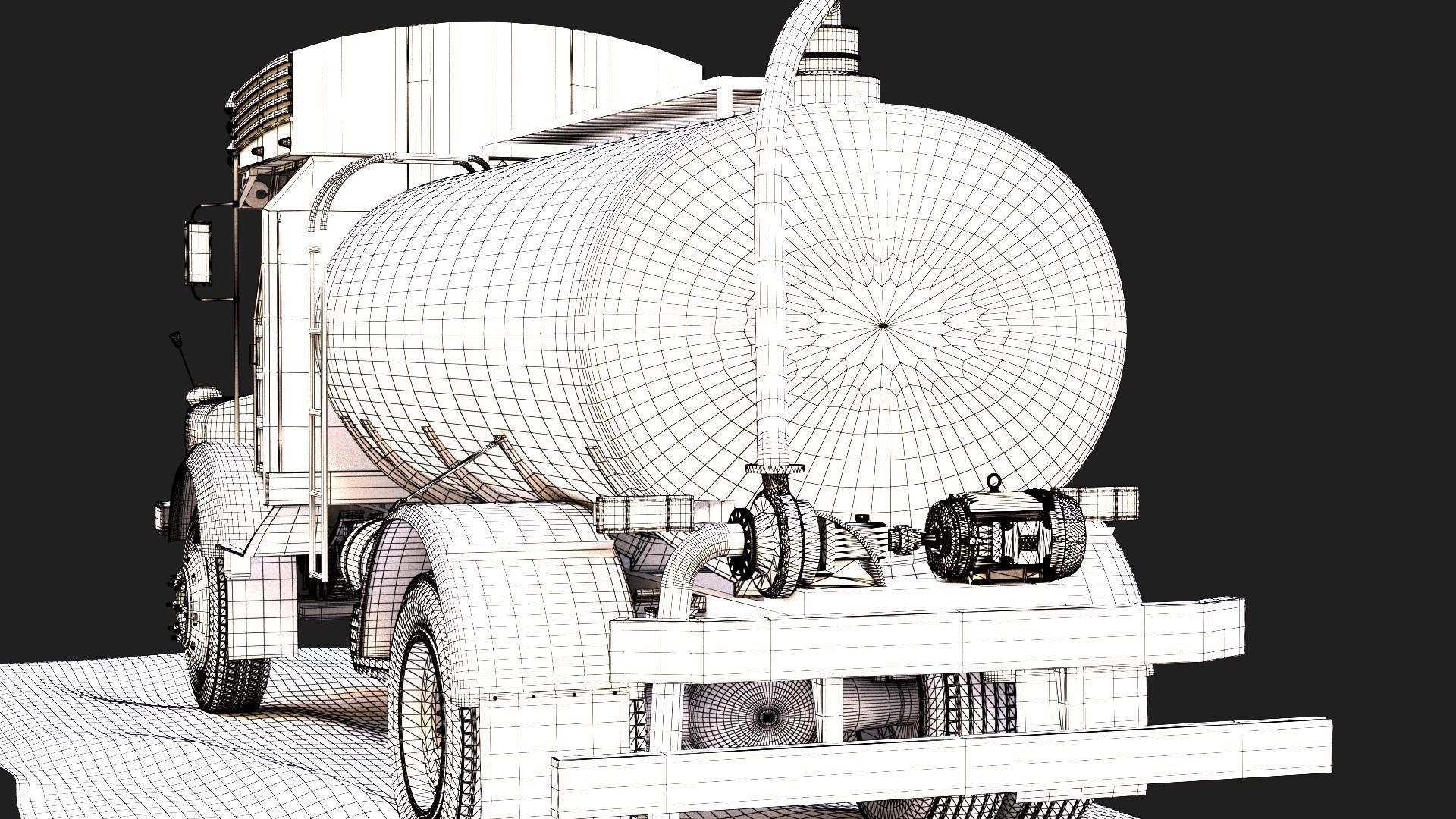 TATA SE 1613 Water Tanker 3D model_14