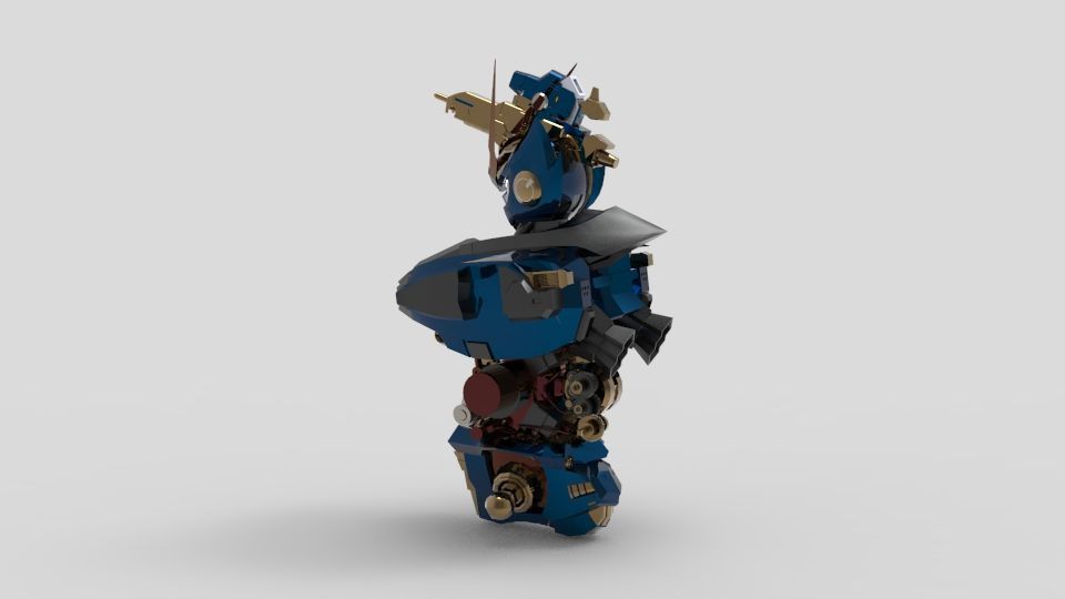 Dark Egnies Bust 3D model_7