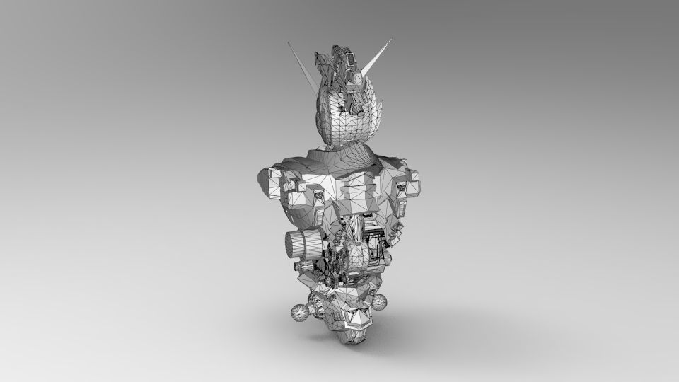 Dark Egnies Bust 3D model_37