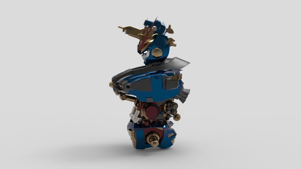 Dark Egnies Bust 3D model_5