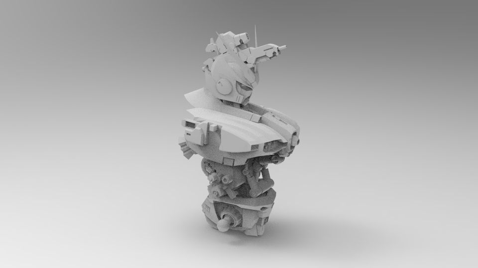 Dark Egnies Bust 3D model_48