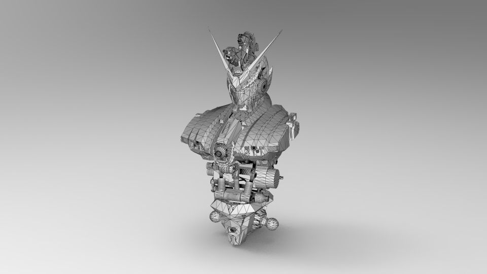 Dark Egnies Bust 3D model_1