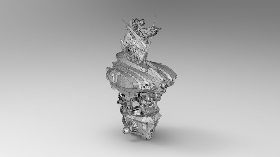 Dark Egnies Bust 3D model_28