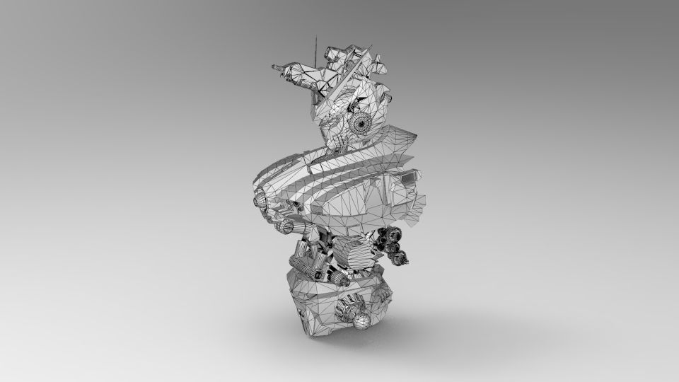 Dark Egnies Bust 3D model_32