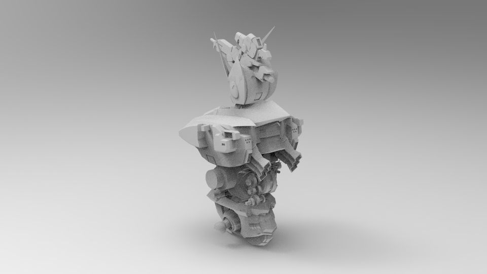 Dark Egnies Bust 3D model_40