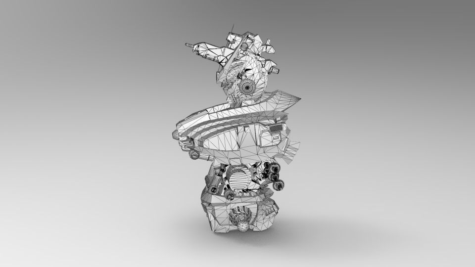 Dark Egnies Bust 3D model_33