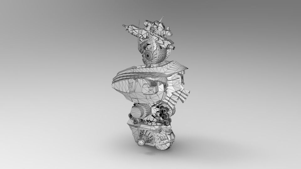 Dark Egnies Bust 3D model_35