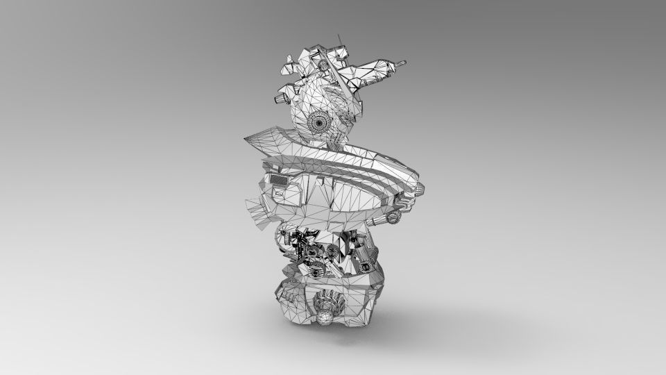 Dark Egnies Bust 3D model_26