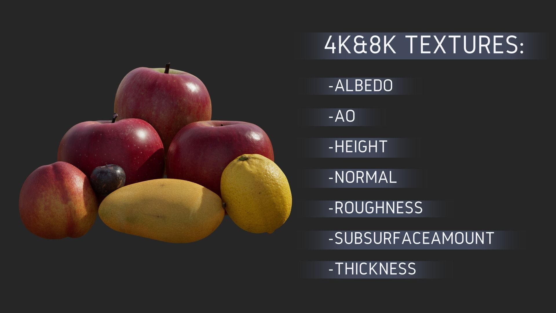 3D Fruit and Vegetable Collection 3D model_5