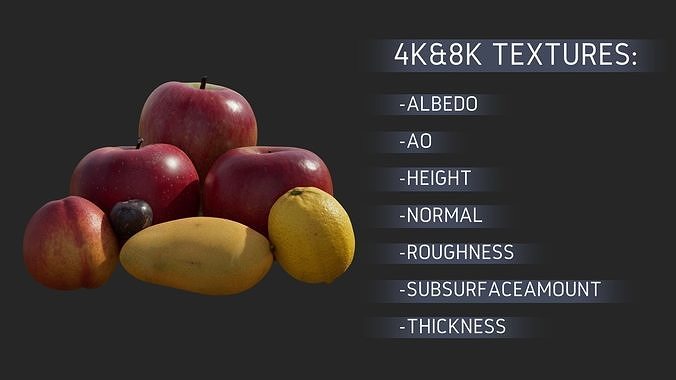3D Fruit and Vegetable Collection 3D model 6