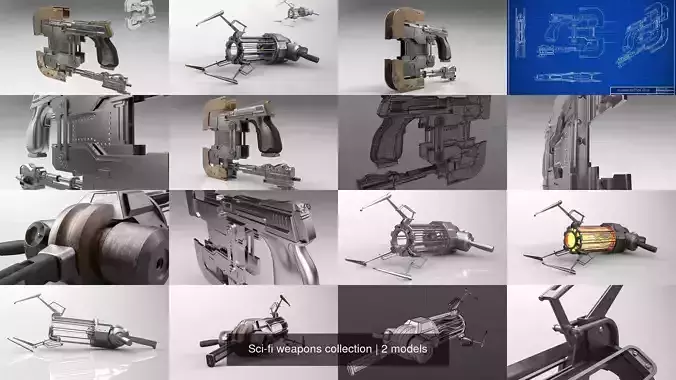Sci-fi weapons collection