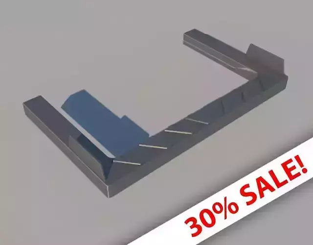 Manhole step Low-poly 3D model