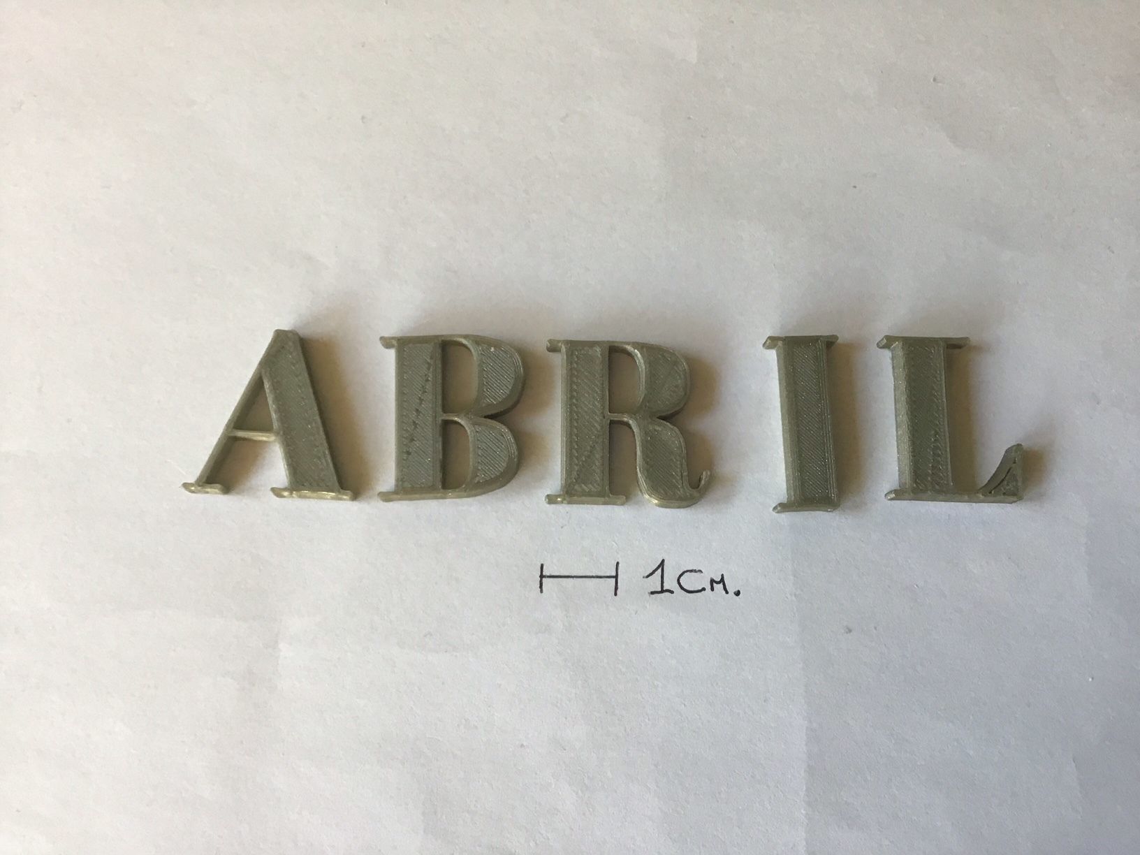 ABRIL uppercase and lowercase 3D Letters STL FILE 3D print model_2