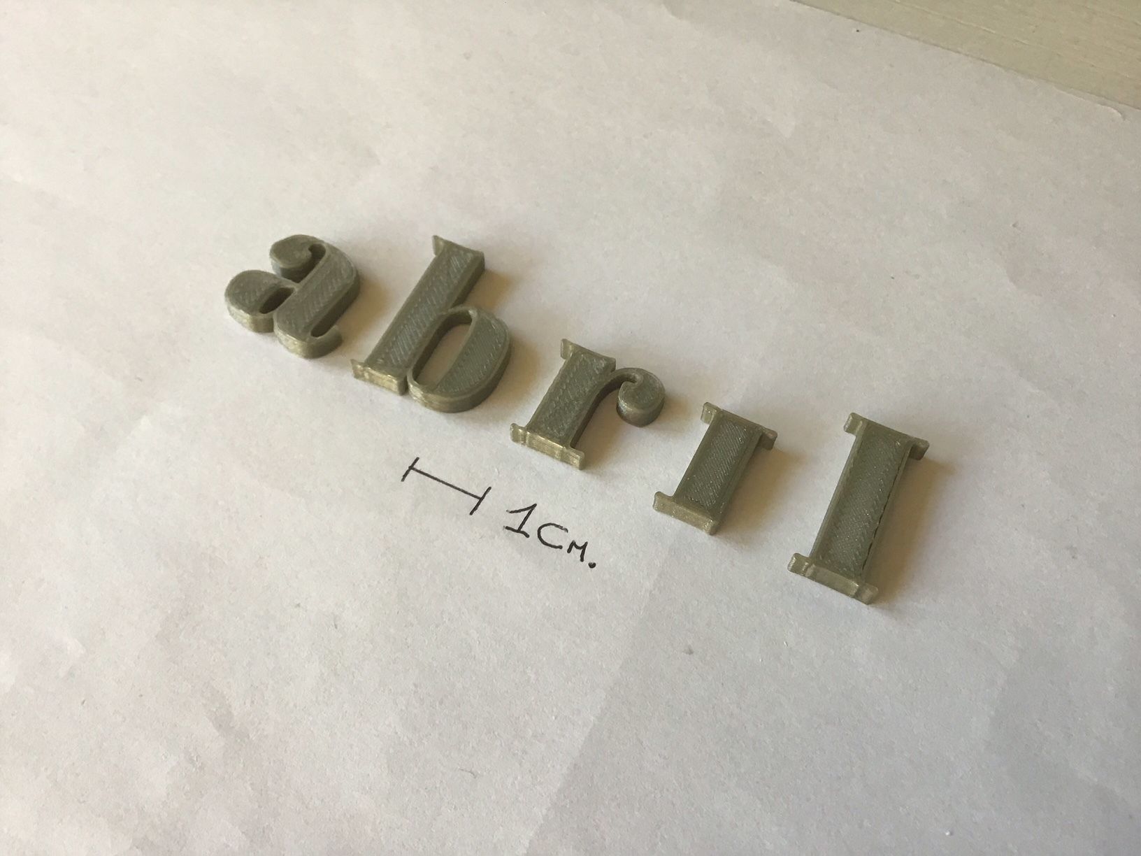 ABRIL uppercase and lowercase 3D Letters STL FILE 3D print model_5