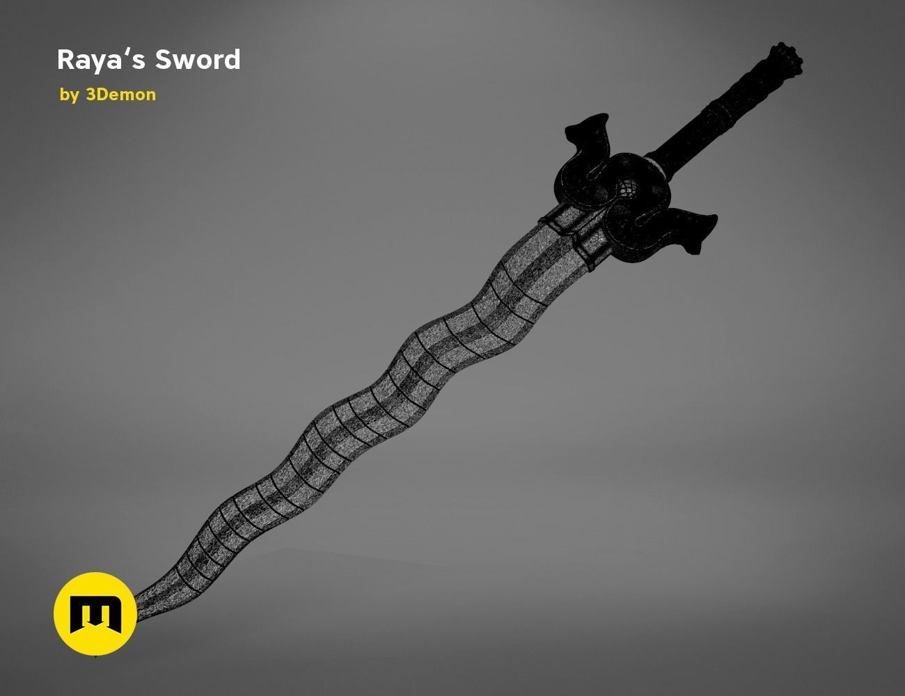 Raya Sword 3D print model_3