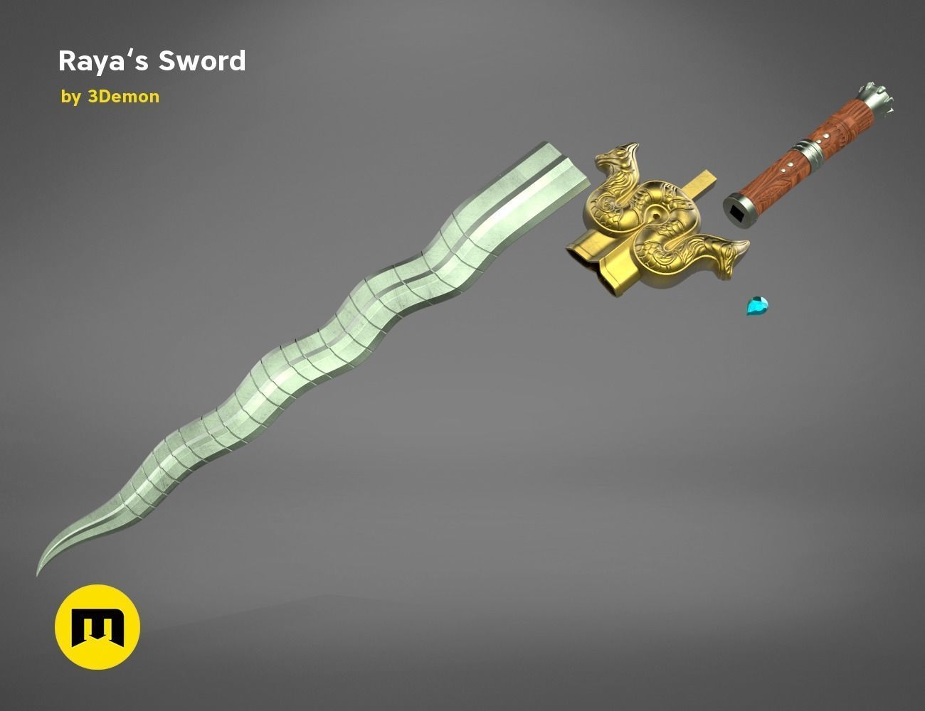 Raya Sword 3D print model_2