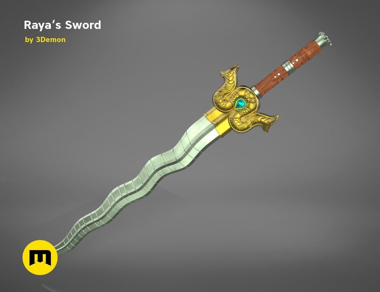 Raya Sword 3D print model_12