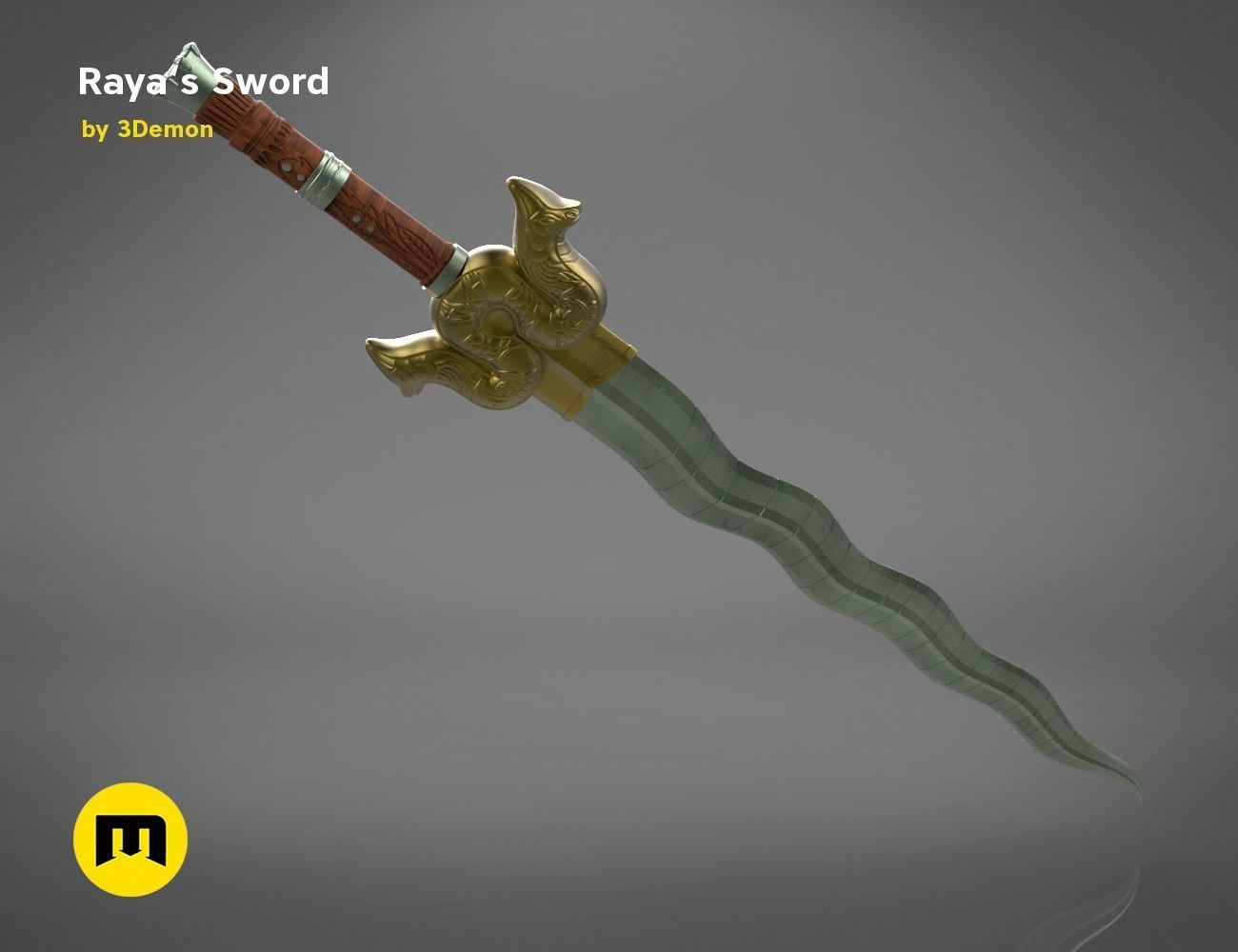 Raya Sword 3D print model_6