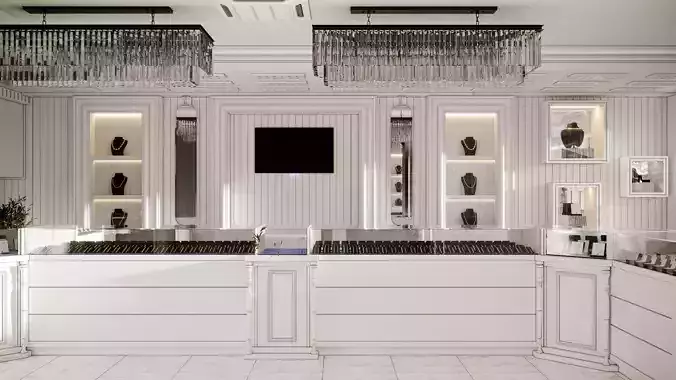Jewelry Store Design 3D model