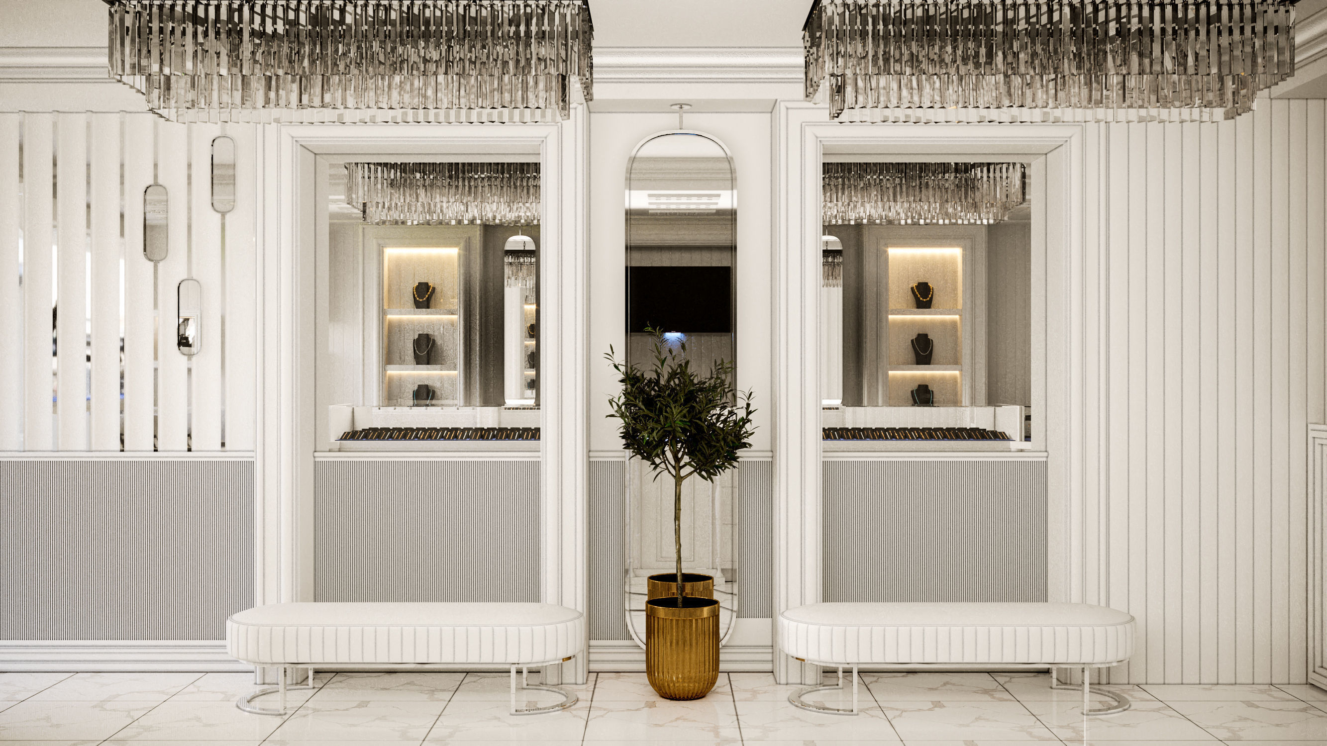 Jewelry Store Design 3D model_3