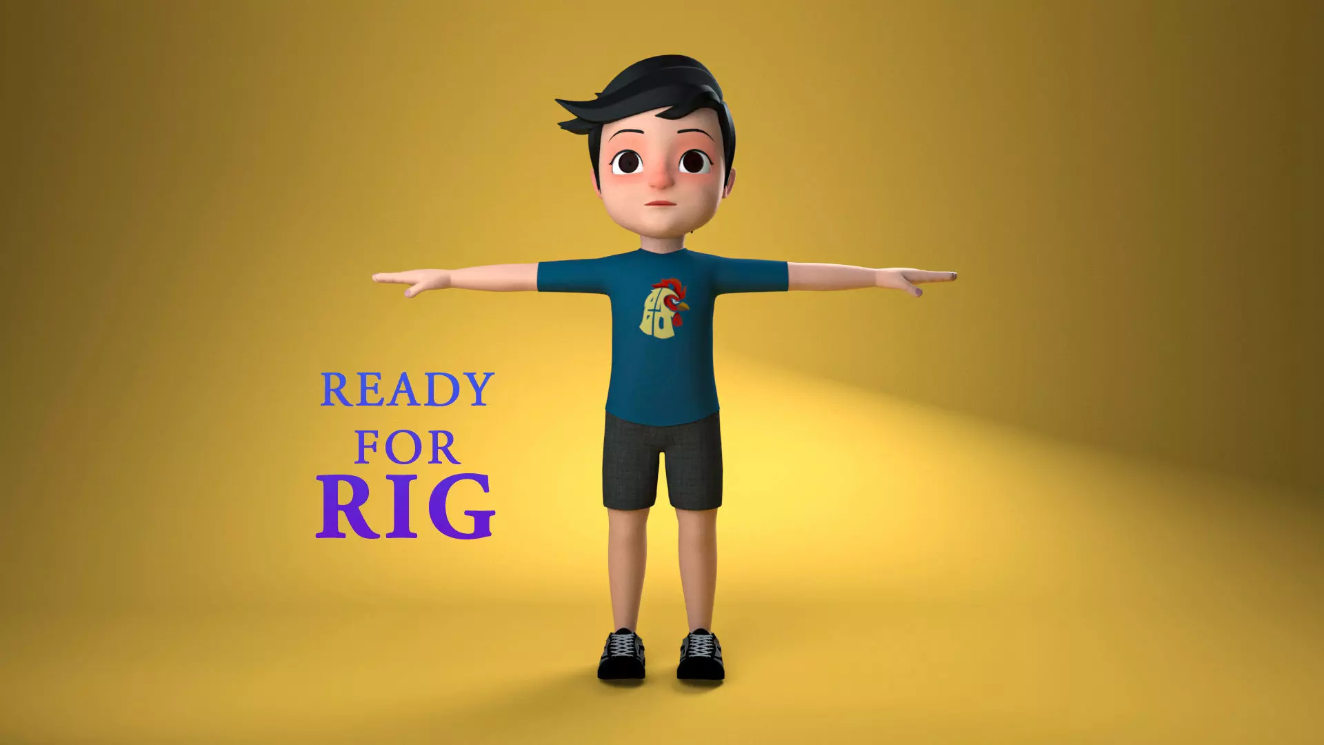 Cartoon boy 3D model 3D model_0
