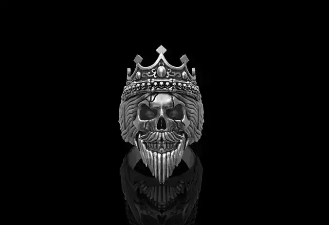 King Skull Ring