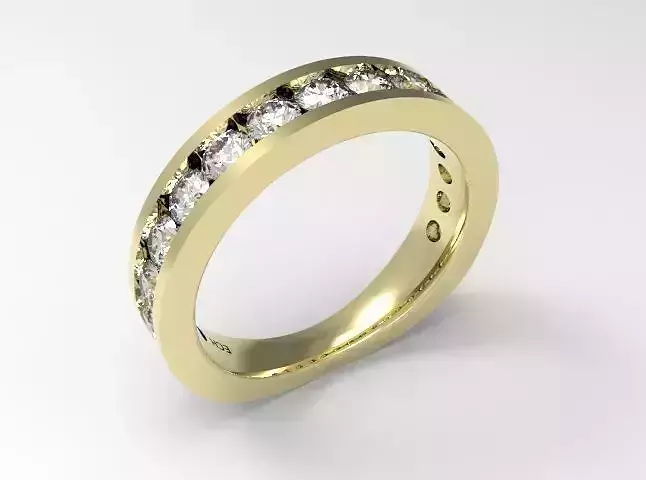 woman solitaire diamond ring 7 parts R00139